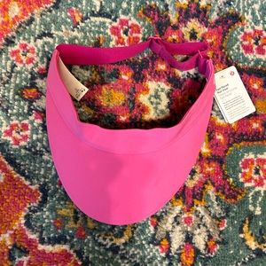 BRAND NEW Lululemon Fast Paced Wide Band Running Visor (color sonic pink)